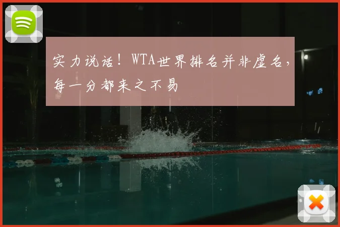 实力说话！WTA世界排名并非虚名，每一分都来之不易