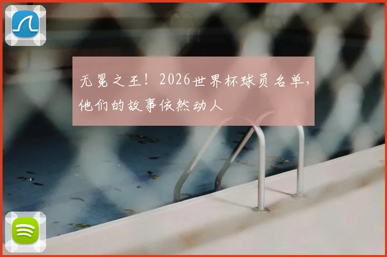 无冕之王！2026世界杯球员名单，他们的故事依然动人