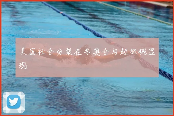 美国社会分裂在冬奥会与超级碗显现