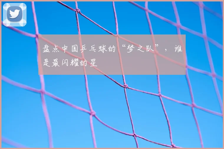 盘点中国乒乓球的“梦之队”，谁是最闪耀的星